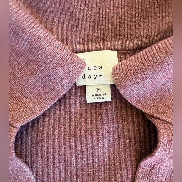 A New Day Mauve Ribbed Sweater - Picture 2 of 7